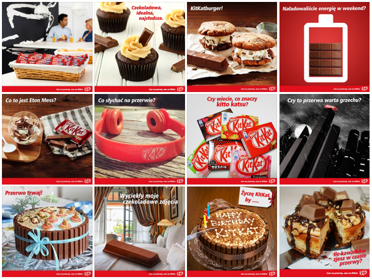 Pasek KitKat - wiele zdjęć